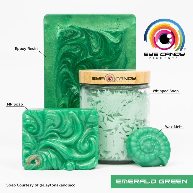 Eye Candy Mica Powder Pigment â€œArashiyama Greenâ€ (50g) Multipurpose DIY Arts and Crafts Additive | Woodworking, Natural Bath Bombs, Resin, Paint, Epoxy, Soap, Nail Polish, Lip Balm (Emerald Green, 25G) - Image 2